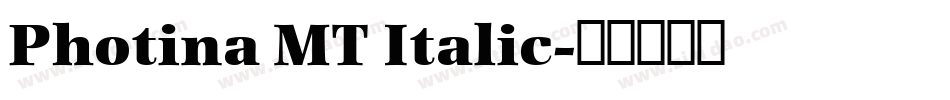 Photina MT Italic字体转换